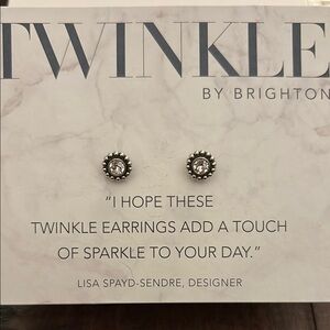 Brighton Silver Twinkle Stud Earrings